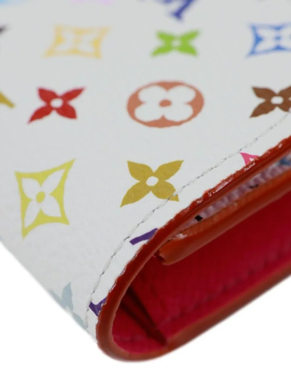 Louis Vuitton  x TM Rosalie Multicolor Monogram Canvas Coin Purse White